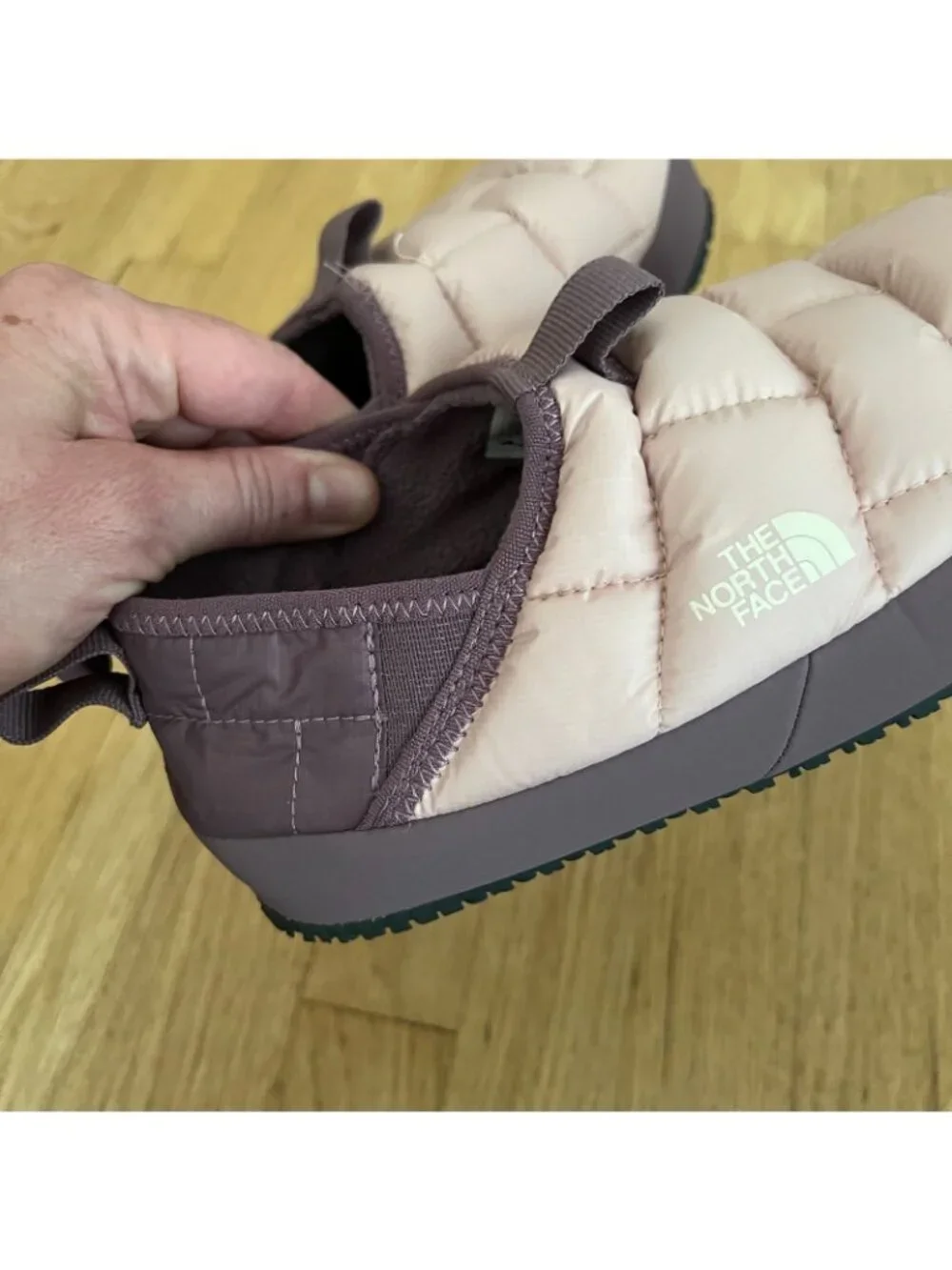 The North Face Kids Thermoball Quilted Slipper Shoes Pink Purple Youth Size 3